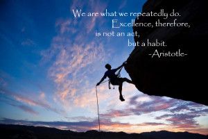 Habit, rock-climber, quote